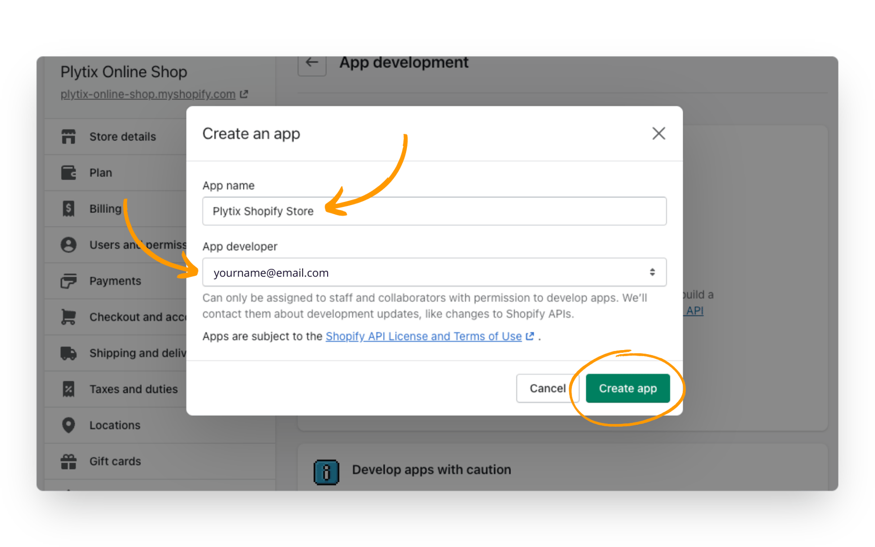 Shopify Getting The API Access Token From Your Shopify Store